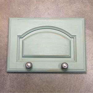 Farmhouse Repurposed Painted Wood Cabinet Door Wall Decor